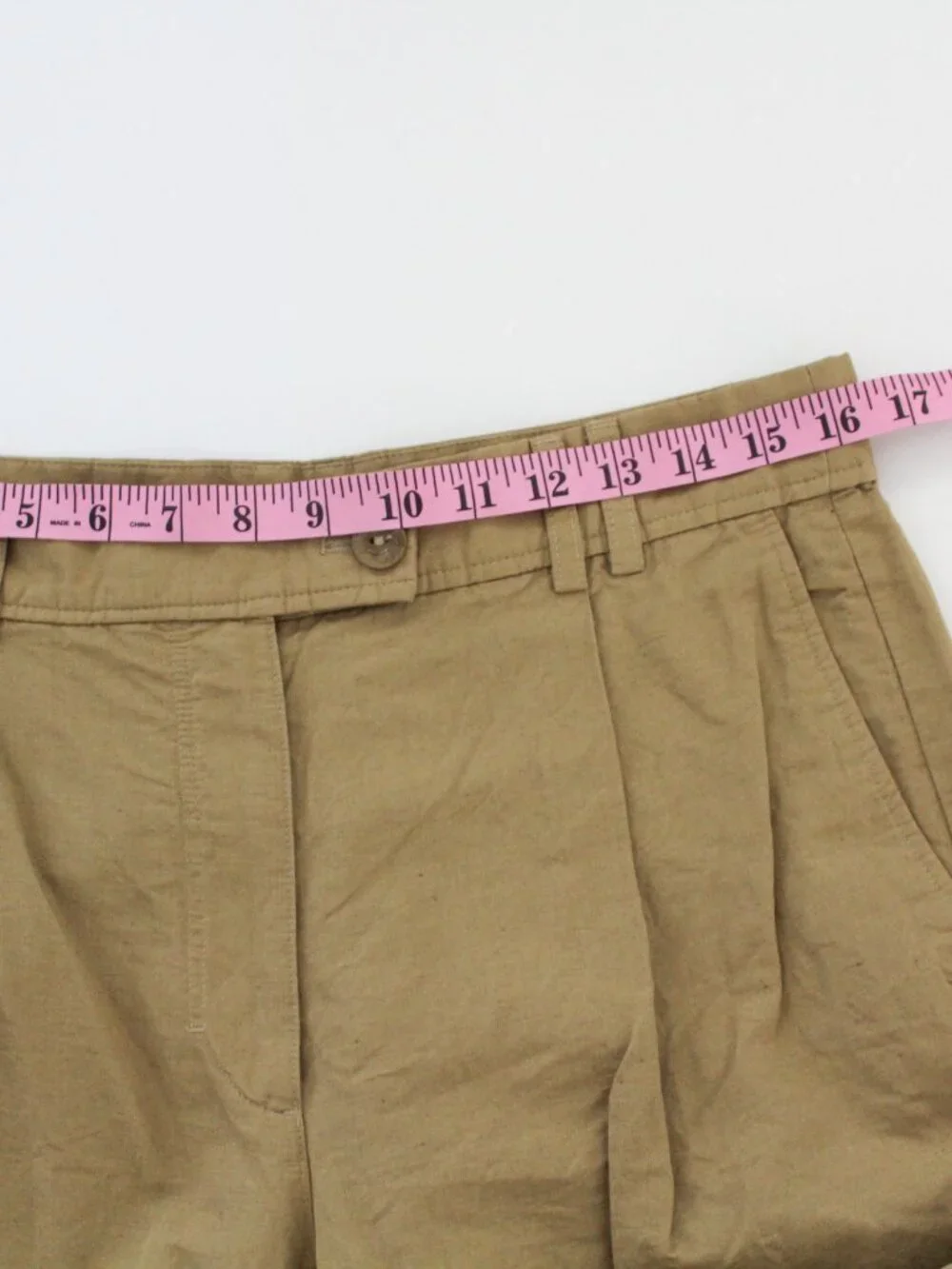 COS Pleated Linen Trousers Size EUR 38